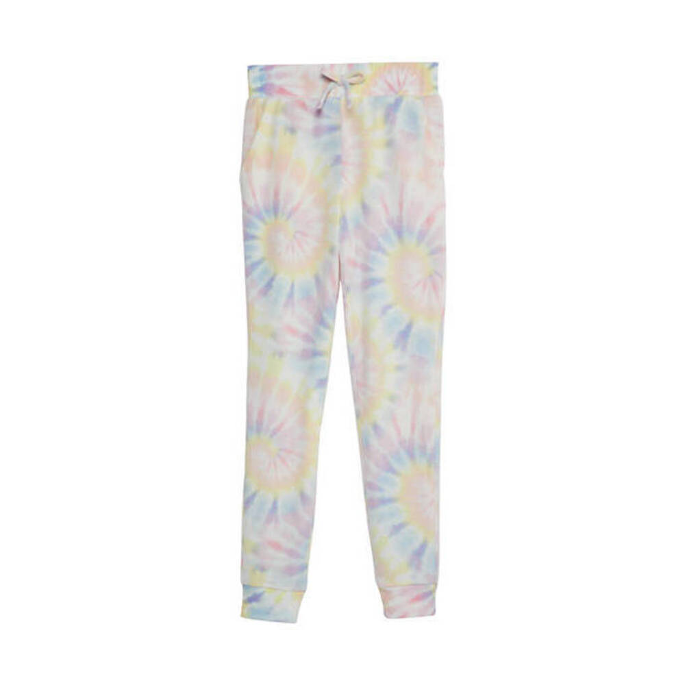 Love, Fire Kids' Tie Dye Print Joggers In Coral Tie Dye Size L - Picture 2 of 2
